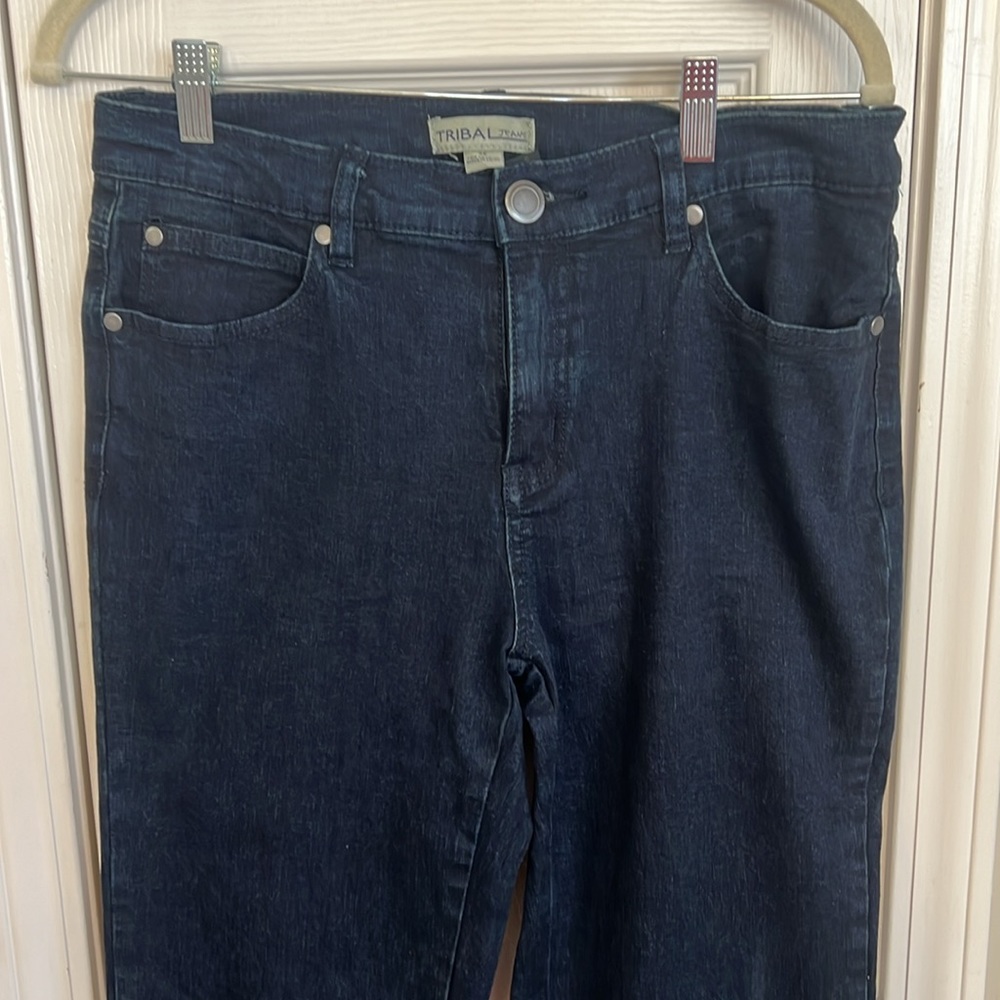 EUC Tribal Dark Wash Jeans - Picture 2 of 5